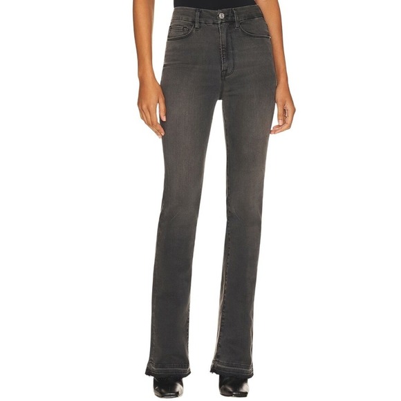 FRAME Denim Le Super High Mini Boot Released Hem, Black, Size 27 - Picture 6 of 12